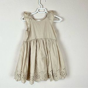 Baby Gap Beige Eyelet Dress
